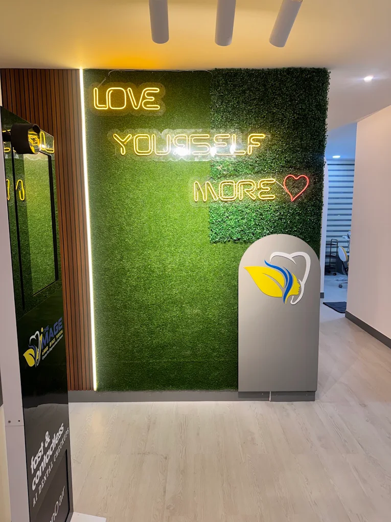 Love Yourself More feature wall at the clinic entrance